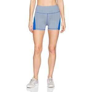 Calvin Klein Womens Performance Storm Strip High Waist Colorblock Shorts Size XL